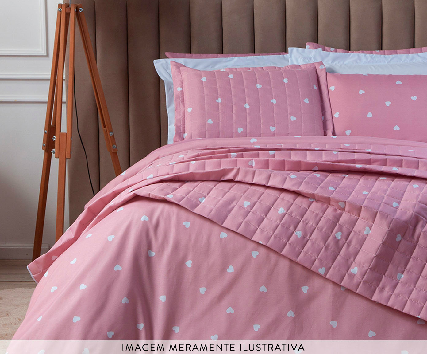 Capa de Edredom Duvet Essencialle Cora&ccedil;&otilde;es Branco image number 3