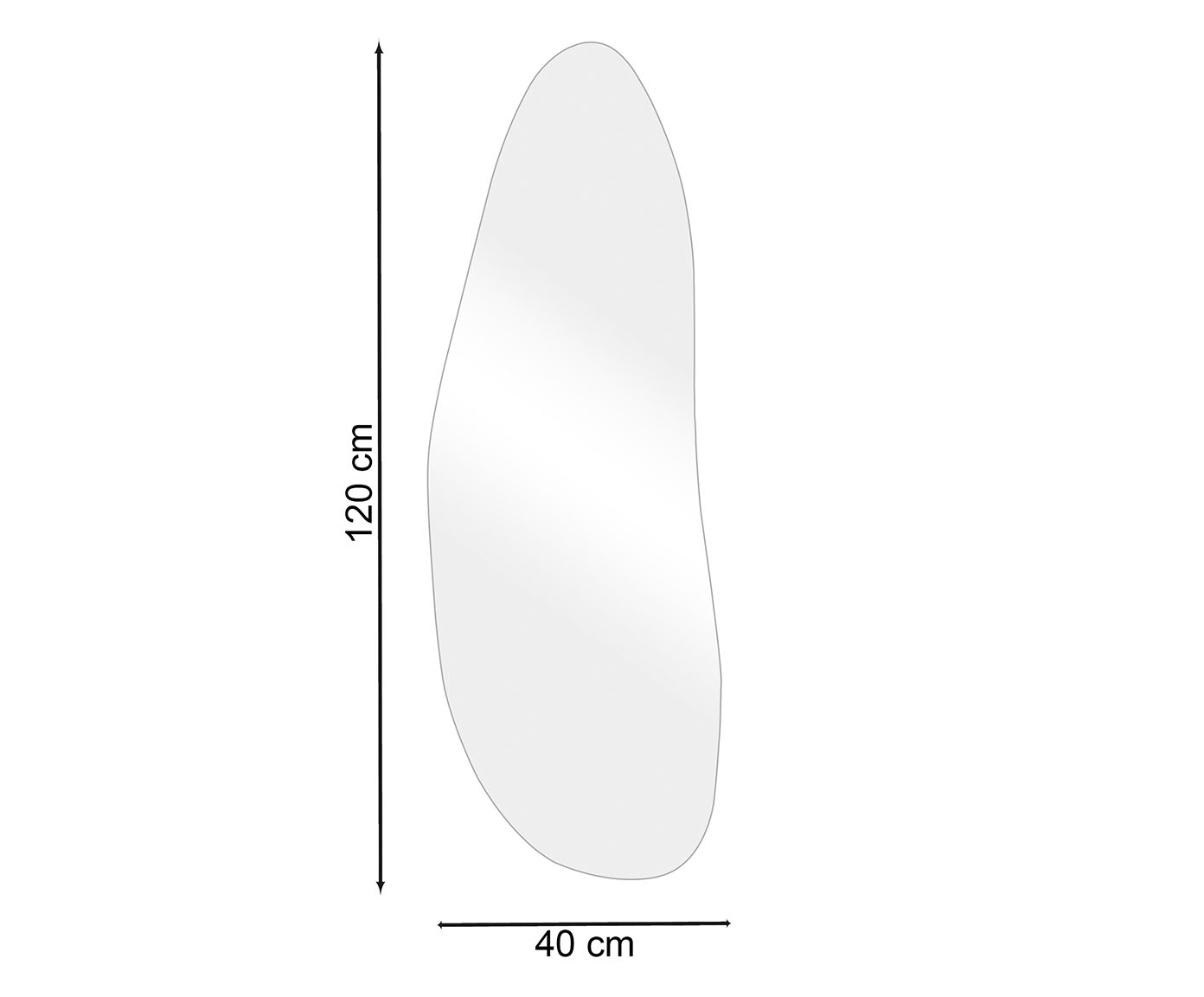 Espelho Lapidado Org&acirc;nico LED Branco image number 2