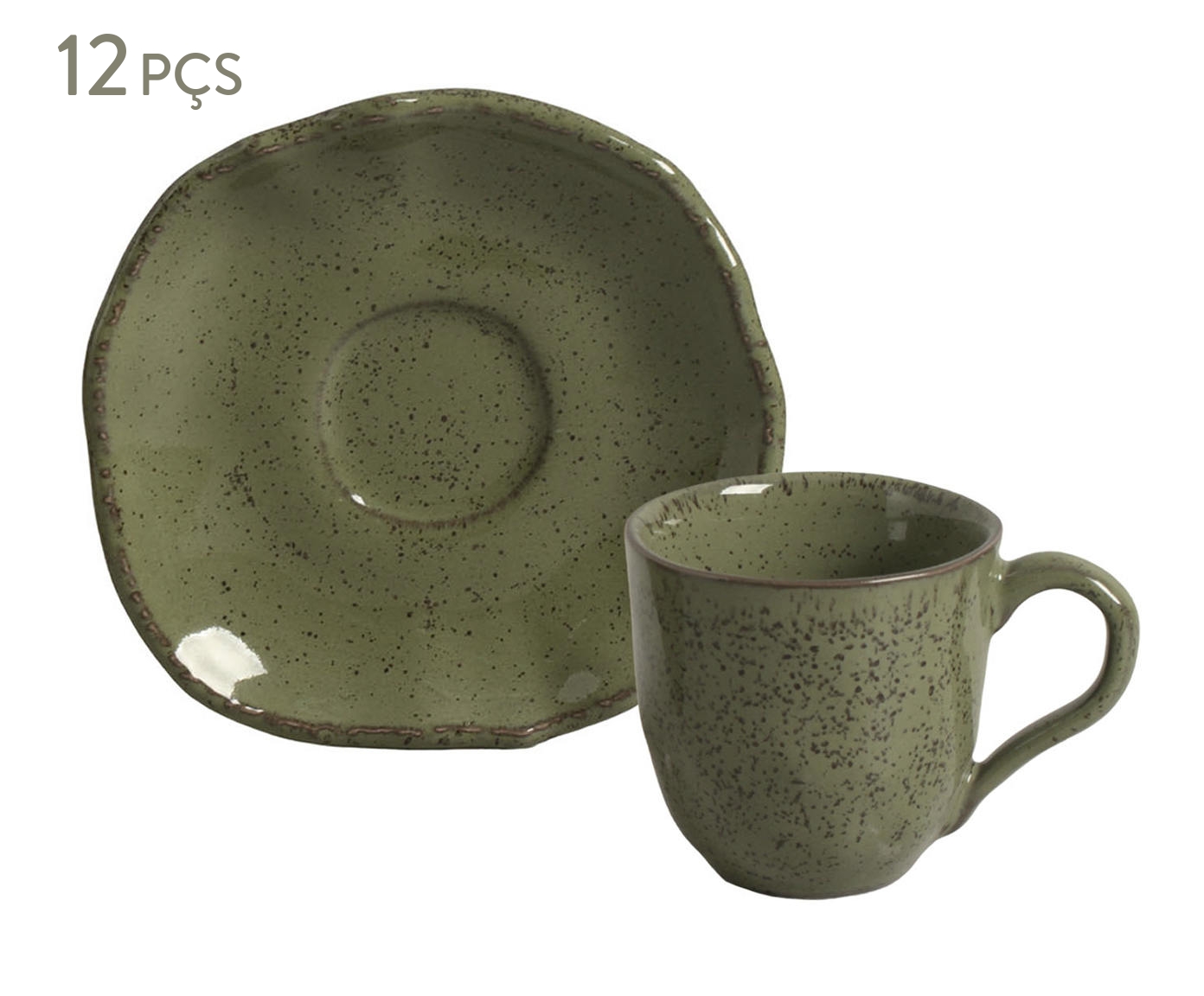 Jogo de X&iacute;caras para Ch&aacute; Org&acirc;nico Eco Stone Jade Verde - image 0