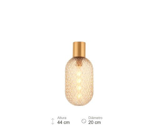 Pendente Citterio Long Champanhe e Dourado image number 5