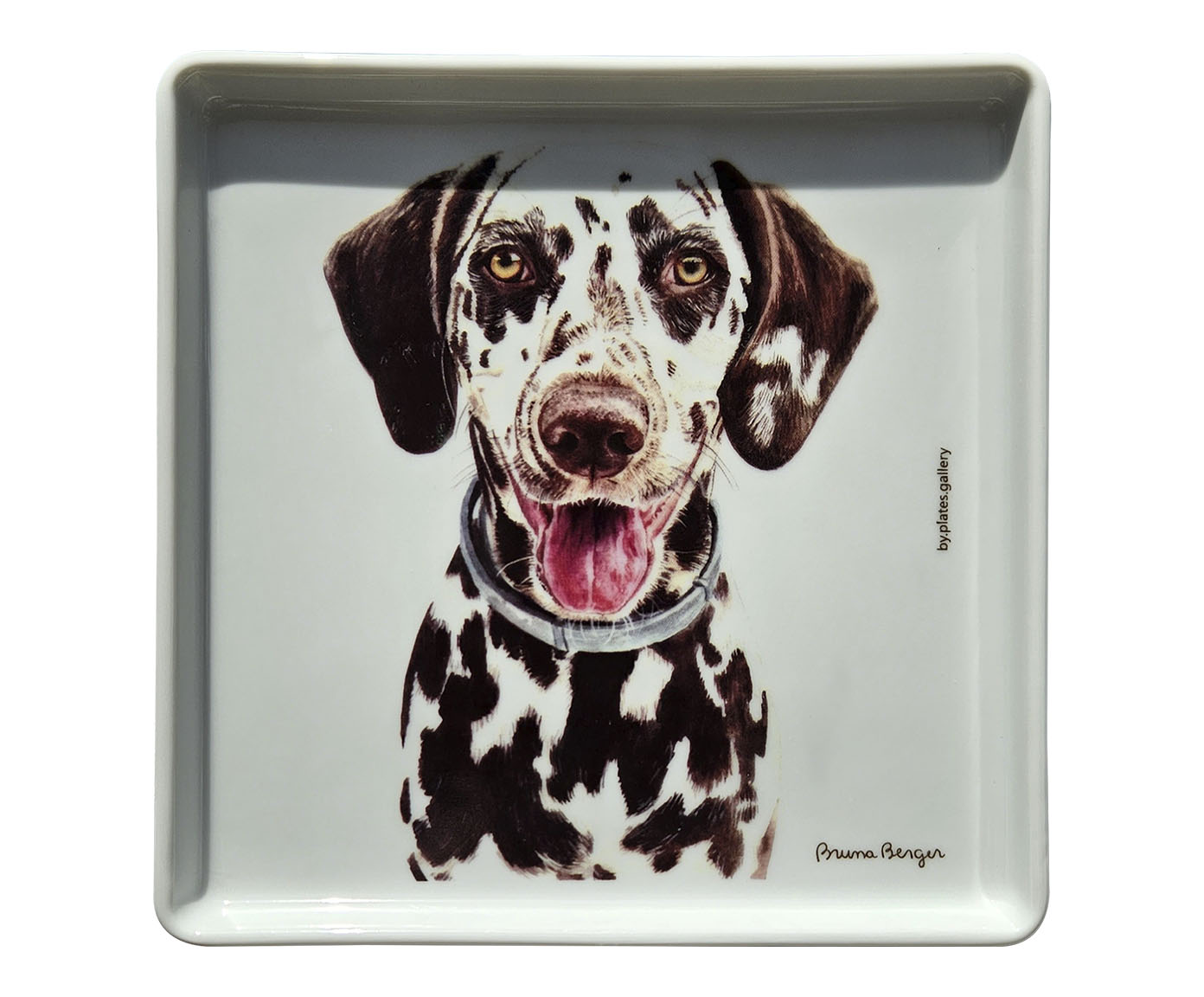 Prato de Porcelana D&aacute;lmata Olivia Bruna Berger - image 0