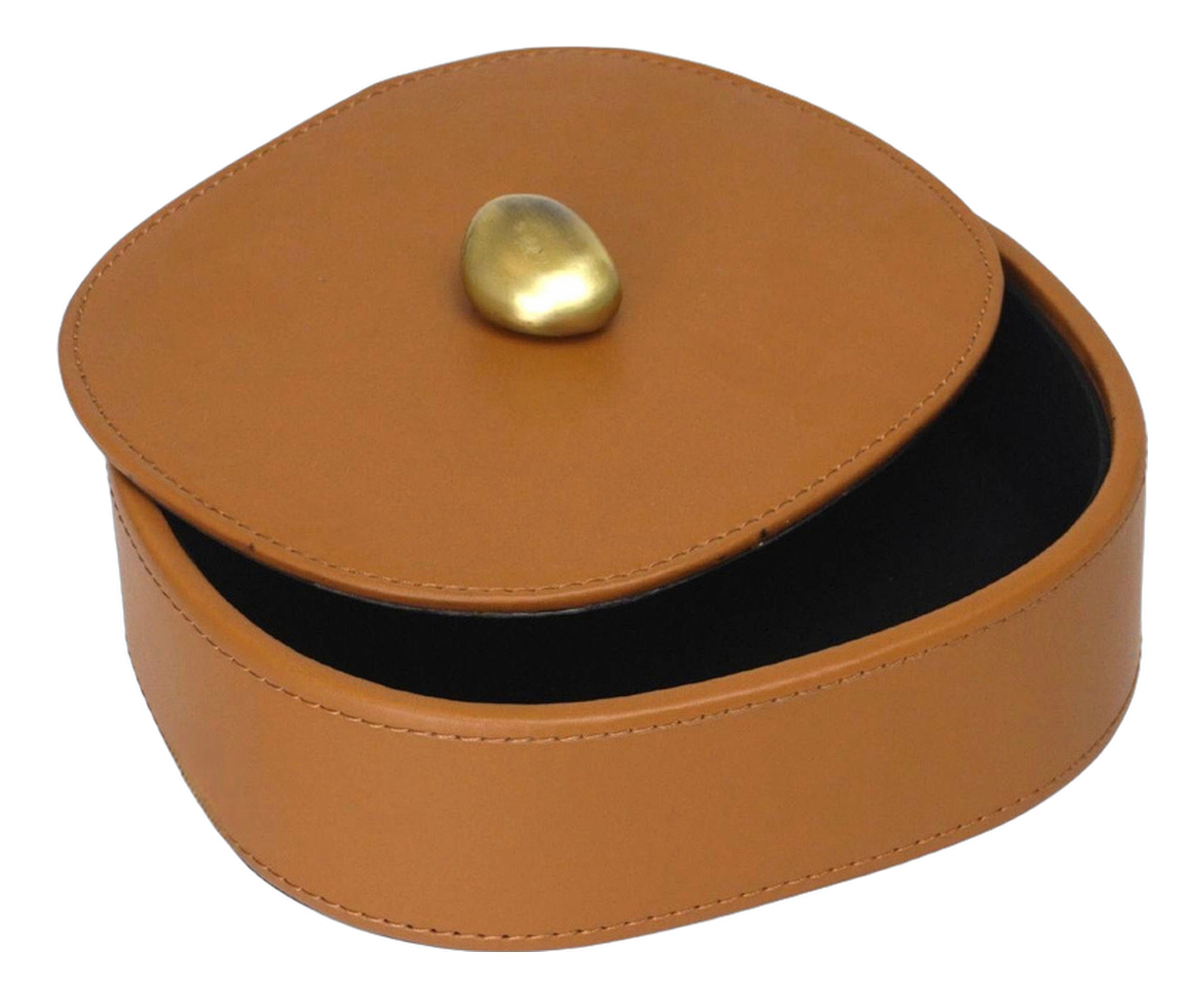 Porta-Objetos Decorativo Guardix Chocolate e Dourado image number 2