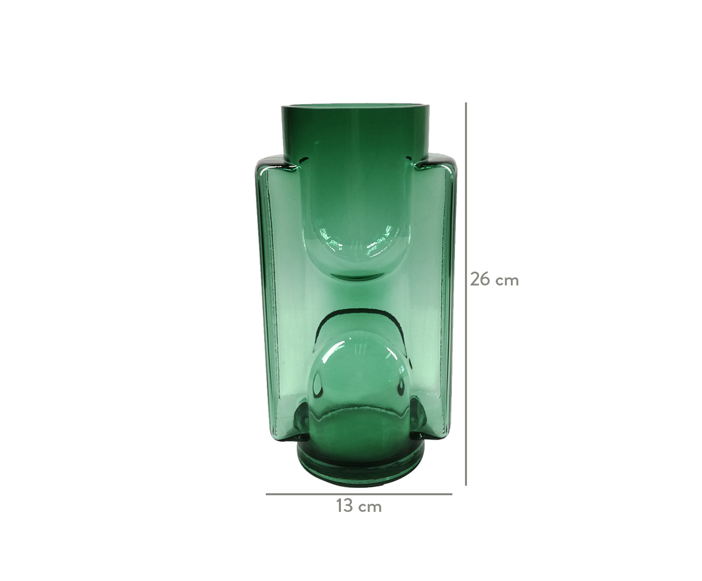 Vaso em Vidro Raymond - Verde image number 2