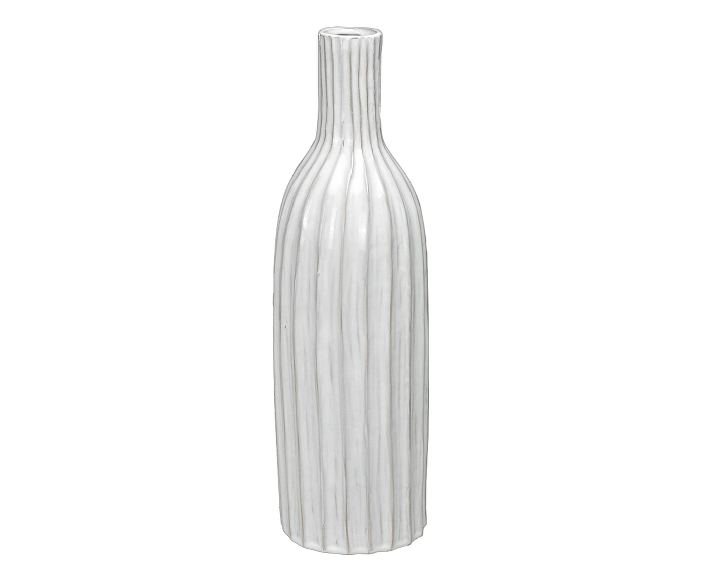 Vaso Decorativo Zoralia Branco e Cinza image number 0