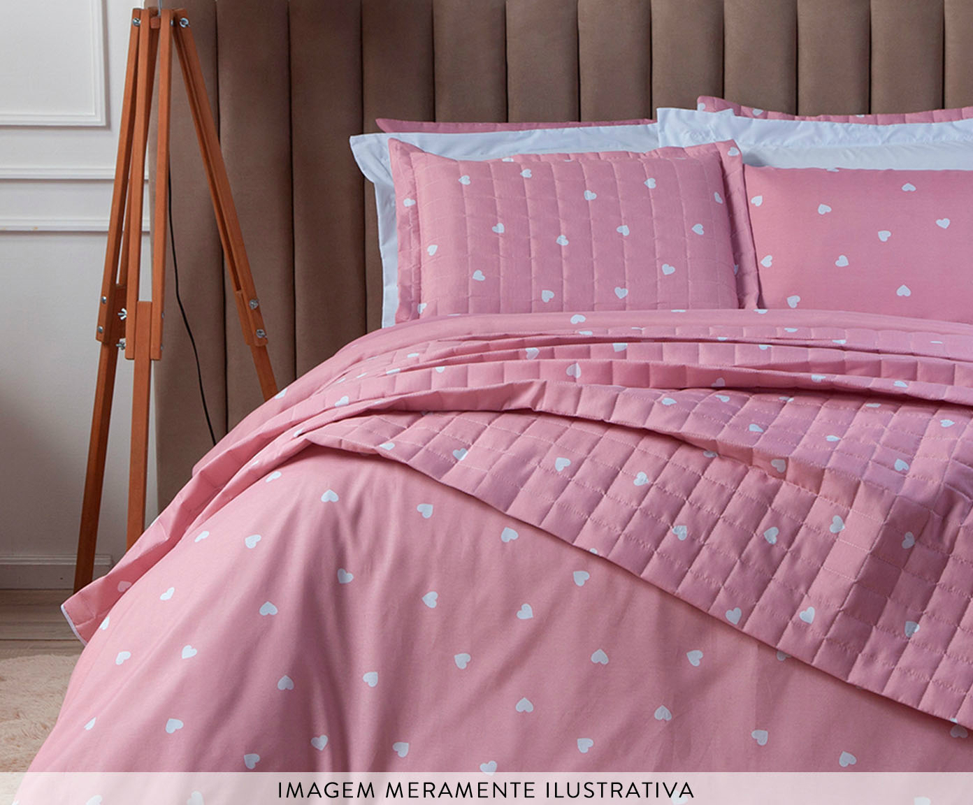 Capa de Edredom Duvet Essencialle Cora&ccedil;&otilde;es Branco image number 2