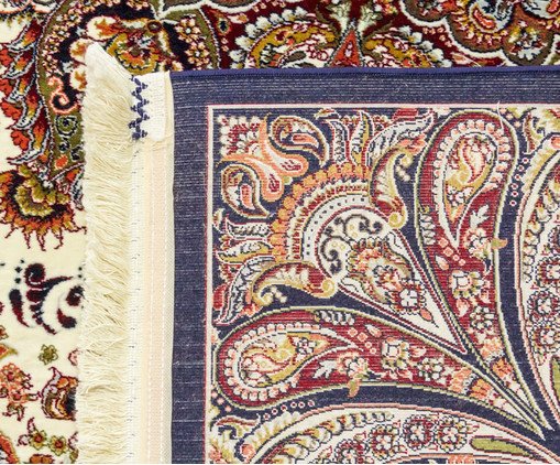 Tapete Turco Hasankeyf Creme e Navy image number 1
