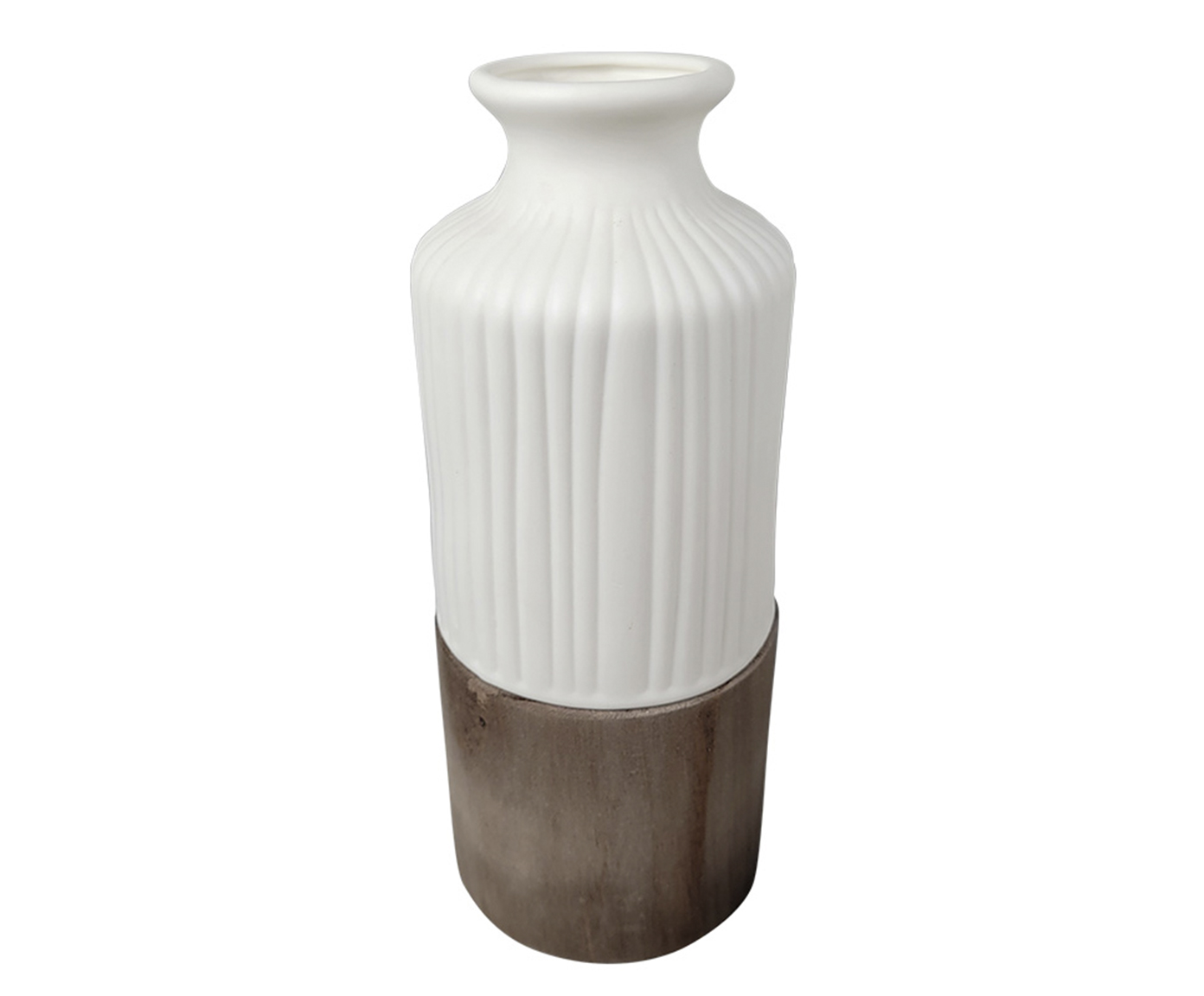 Vaso Decorativo Duo Branco Pequeno image number 0