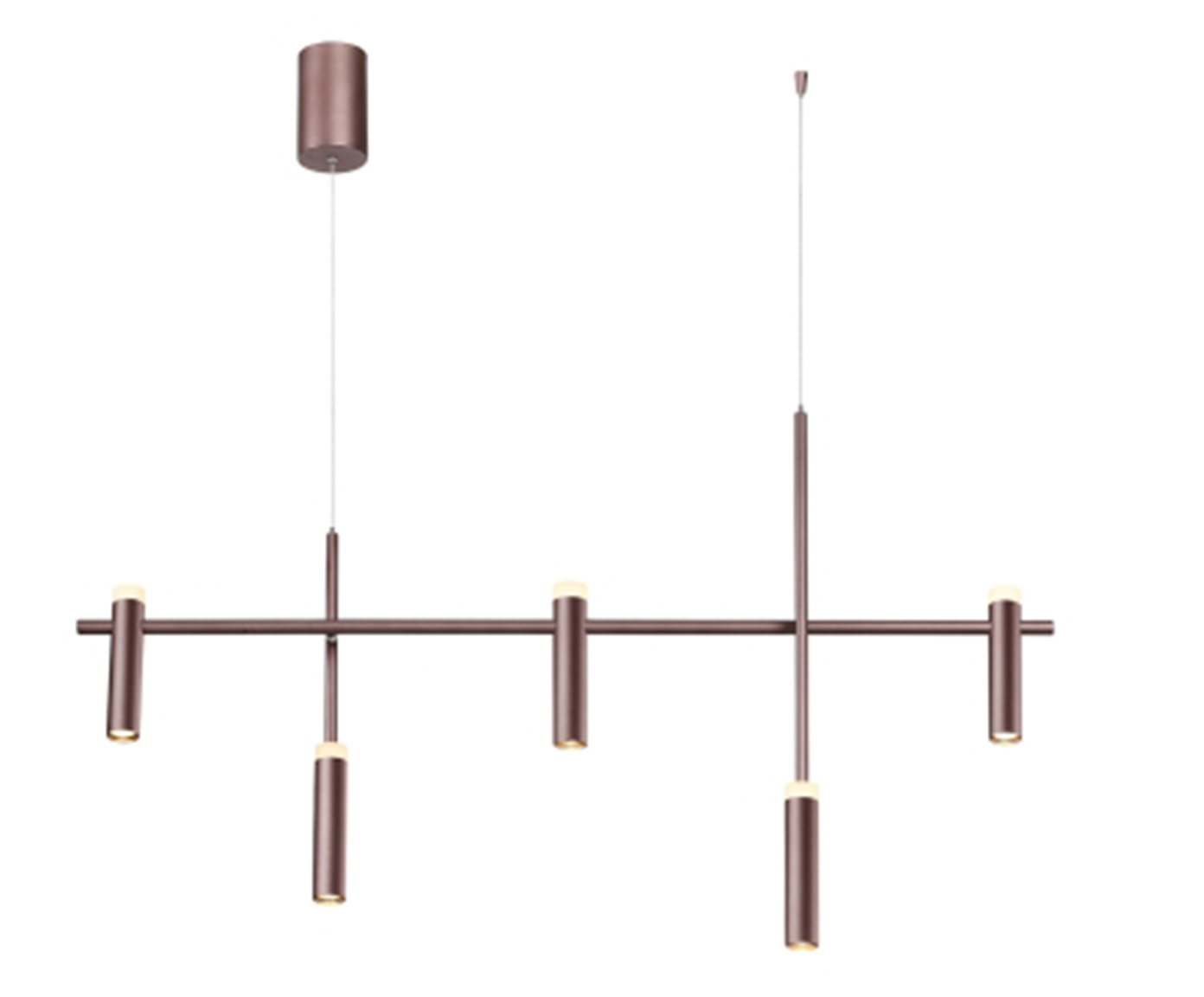 Pendente Tubi Bronze Escovado image number 0
