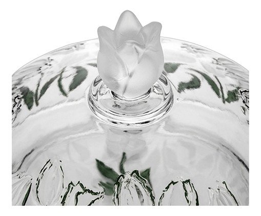 Queijeira em Cristal Ecol&oacute;gico Tulipa Verde image number 2