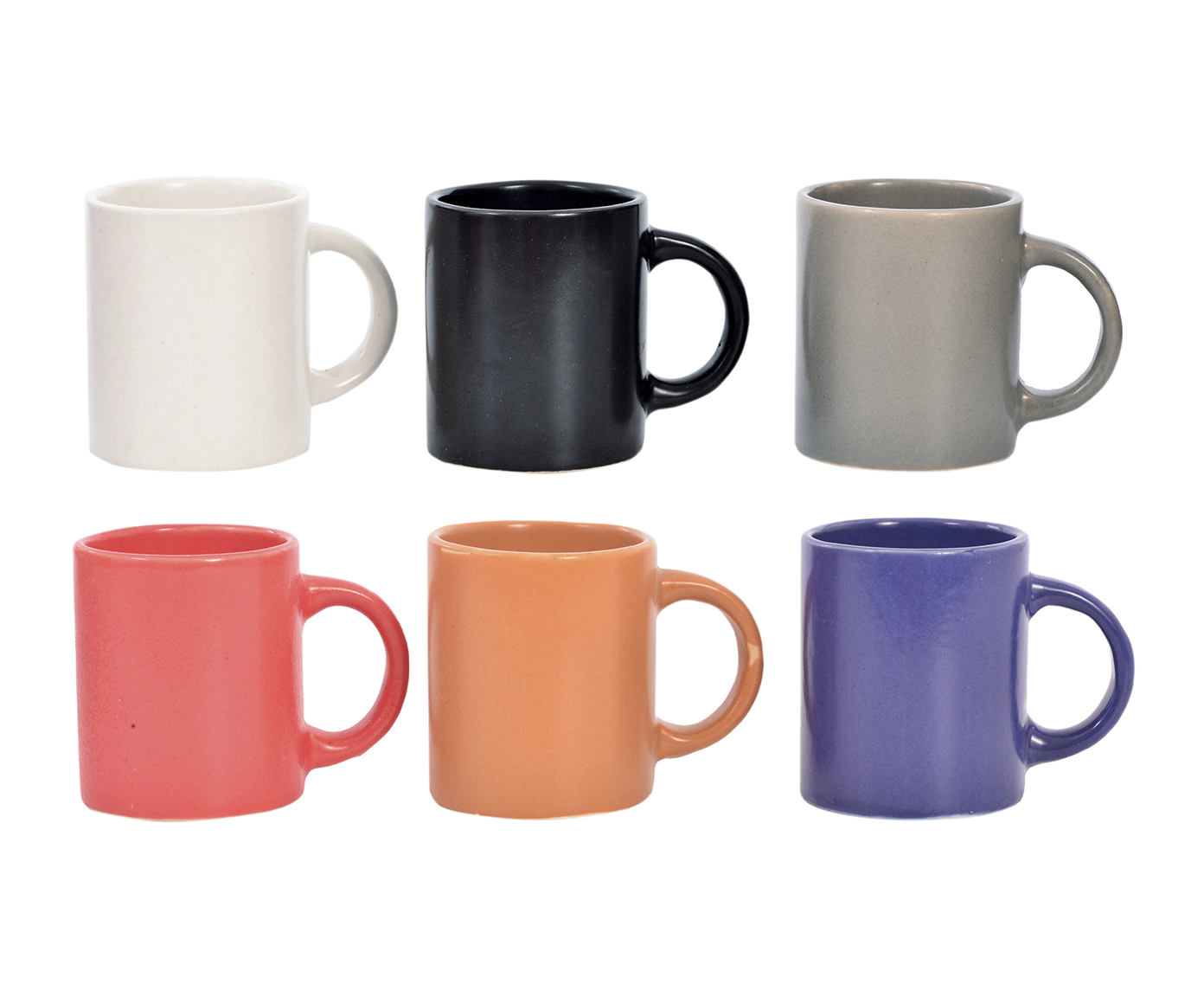 Jogo de Caneca Perk Coffee Colorido - 80 ml - image 0