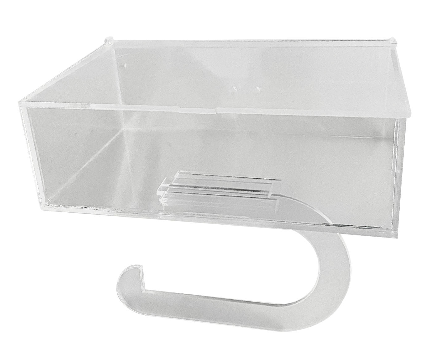 Suporte para Papel Higi&ecirc;nico e Len&ccedil;o Umedecido Tisroc Cristal image number 0