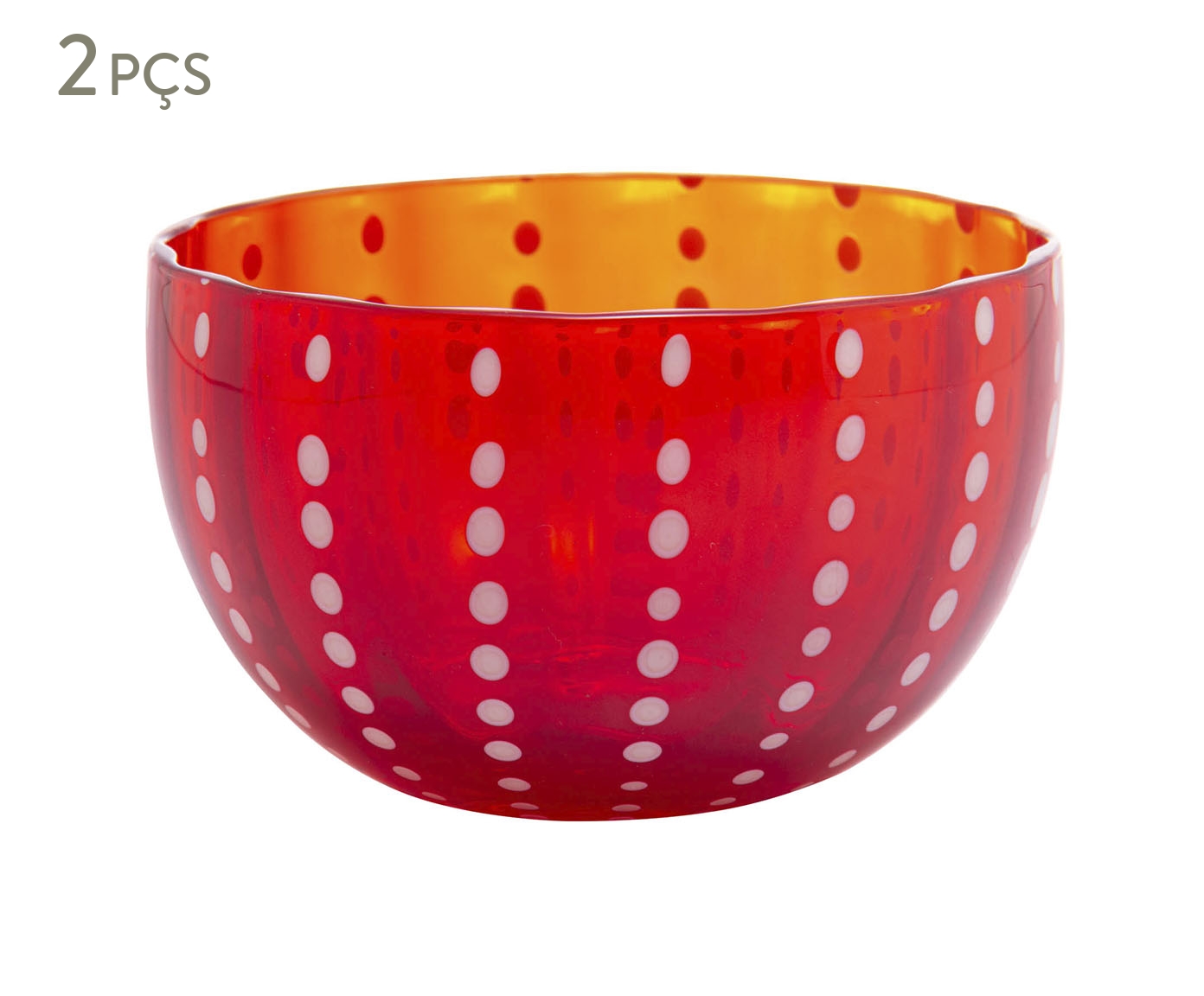 Jogo de Bowls Orqu&iacute;dea Vermelho image number 0