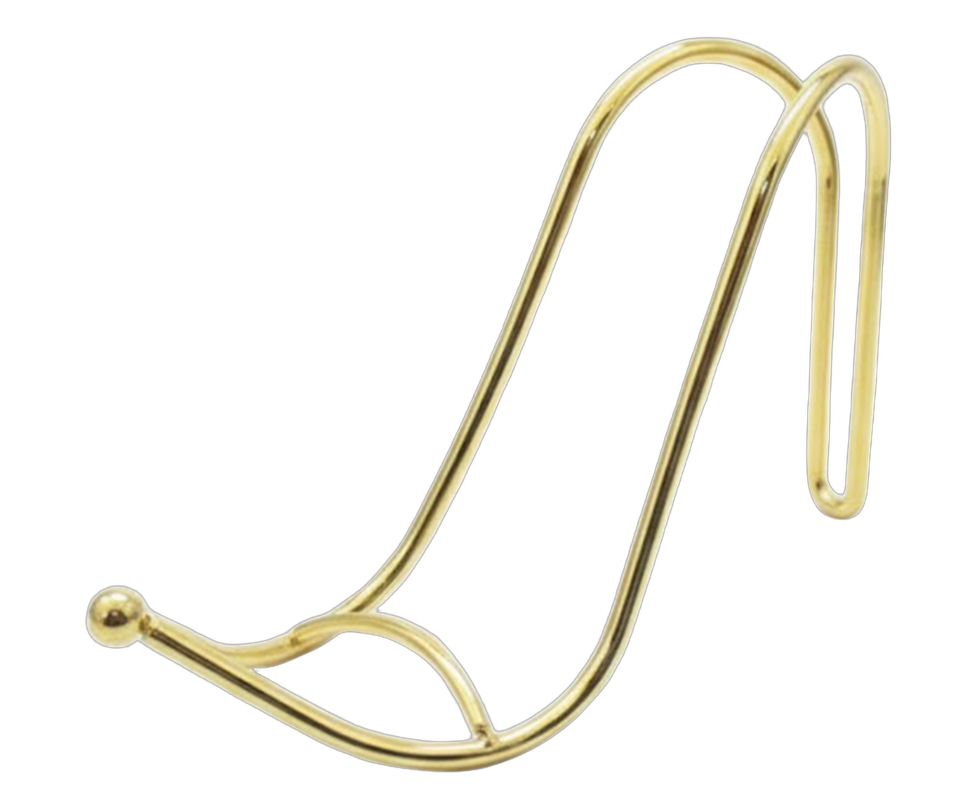 Suporte para 1 garrafa de vinho em metal dourado - image 0