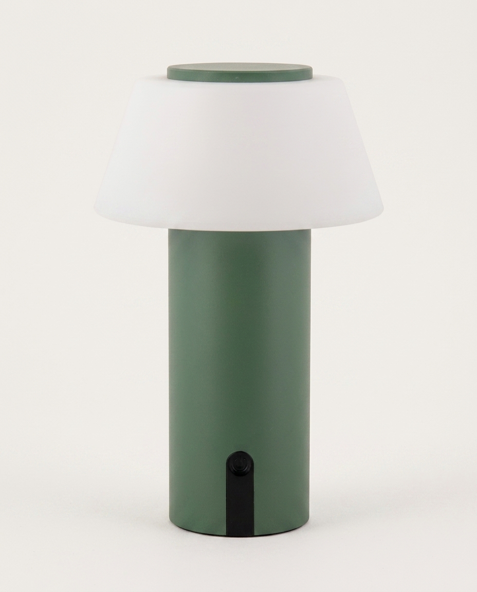 Lumin&aacute;ria de Mesa Recarreg&aacute;cel Bivolt Lizz Verde - image 1
