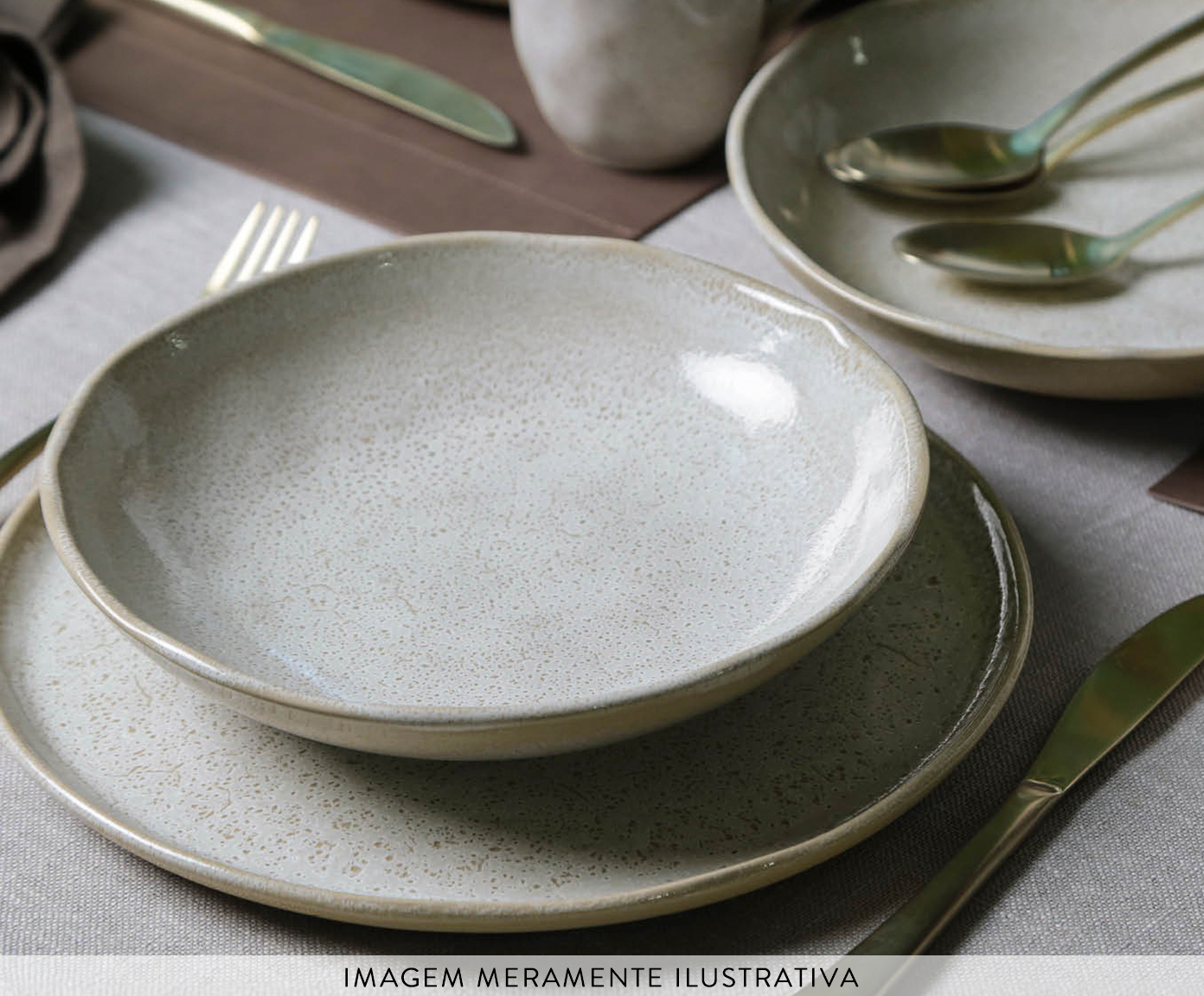 Aparelho de Jantar em Stoneware Vanilla image number 3