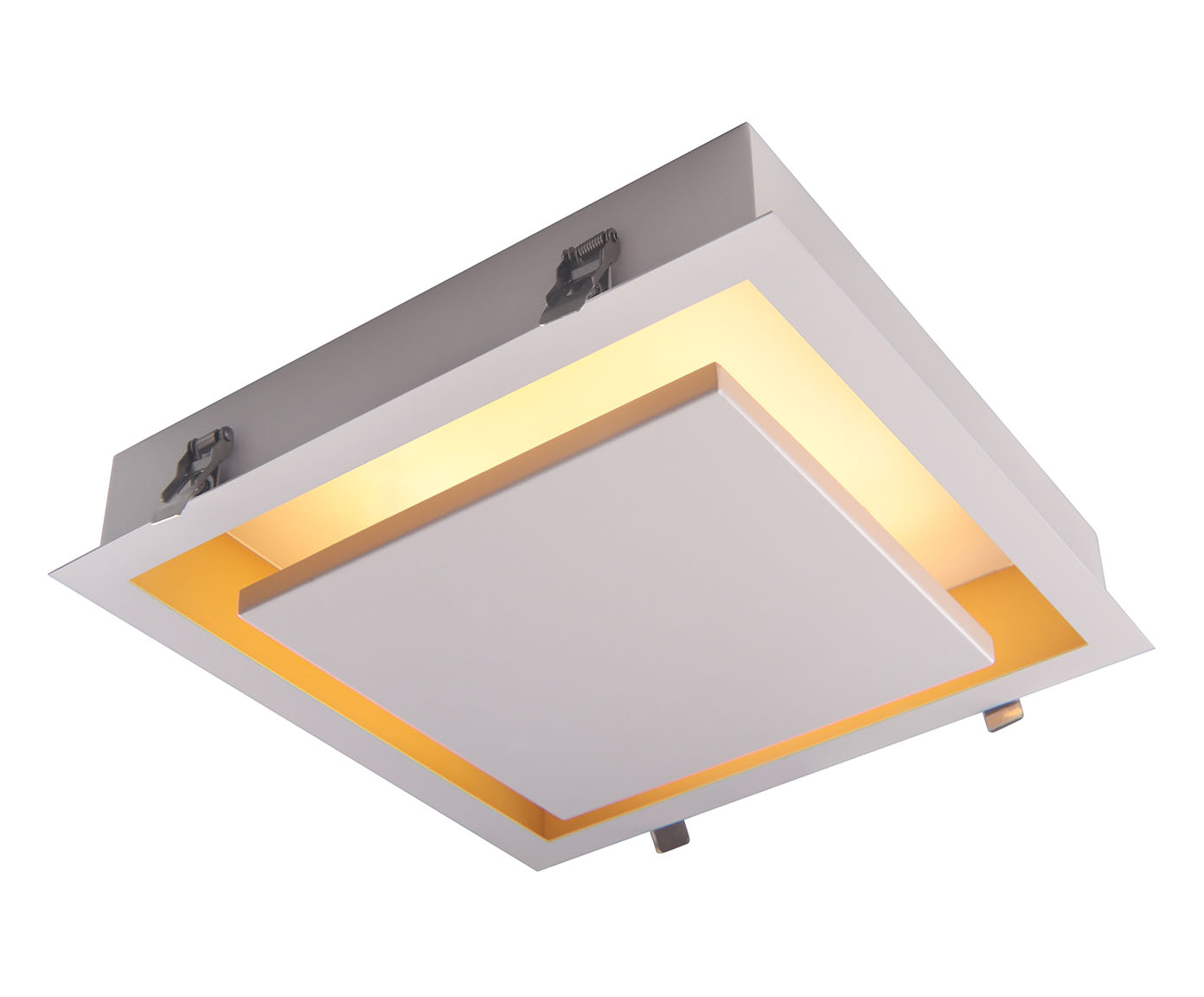 Plafon de Embutir em Led 8,4W Ghost Branco e Dourado Bivolt image number 0