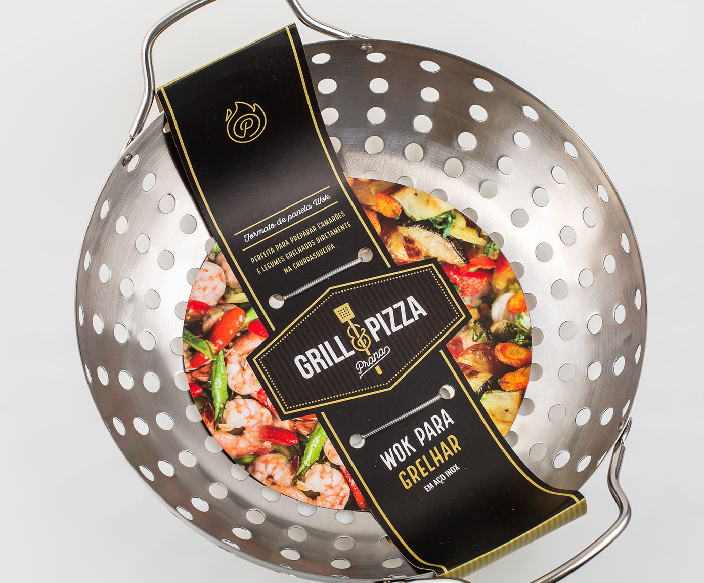 Panela Wok Inox para Grelhar Aranuir image number 3