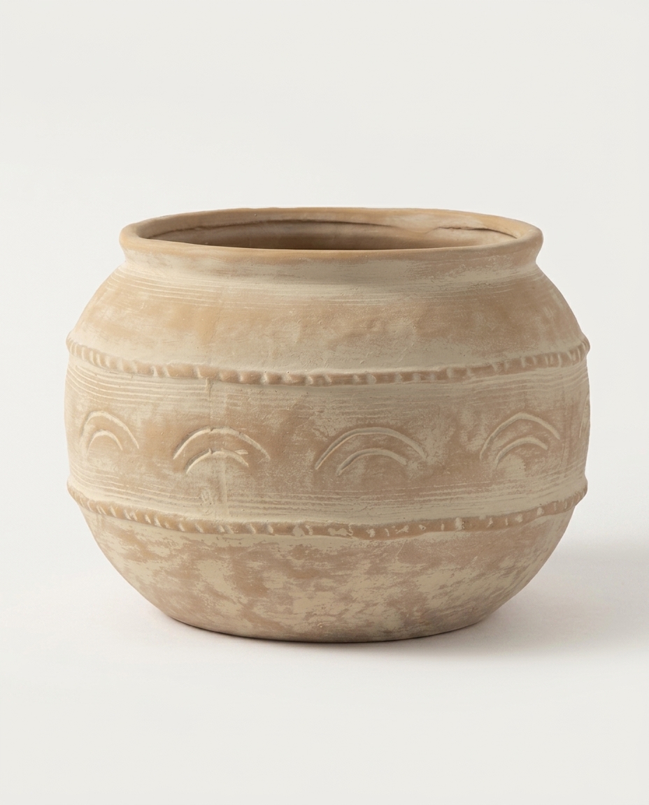 Vaso Decorativo Rustic Terracota M&eacute;dio - image 1