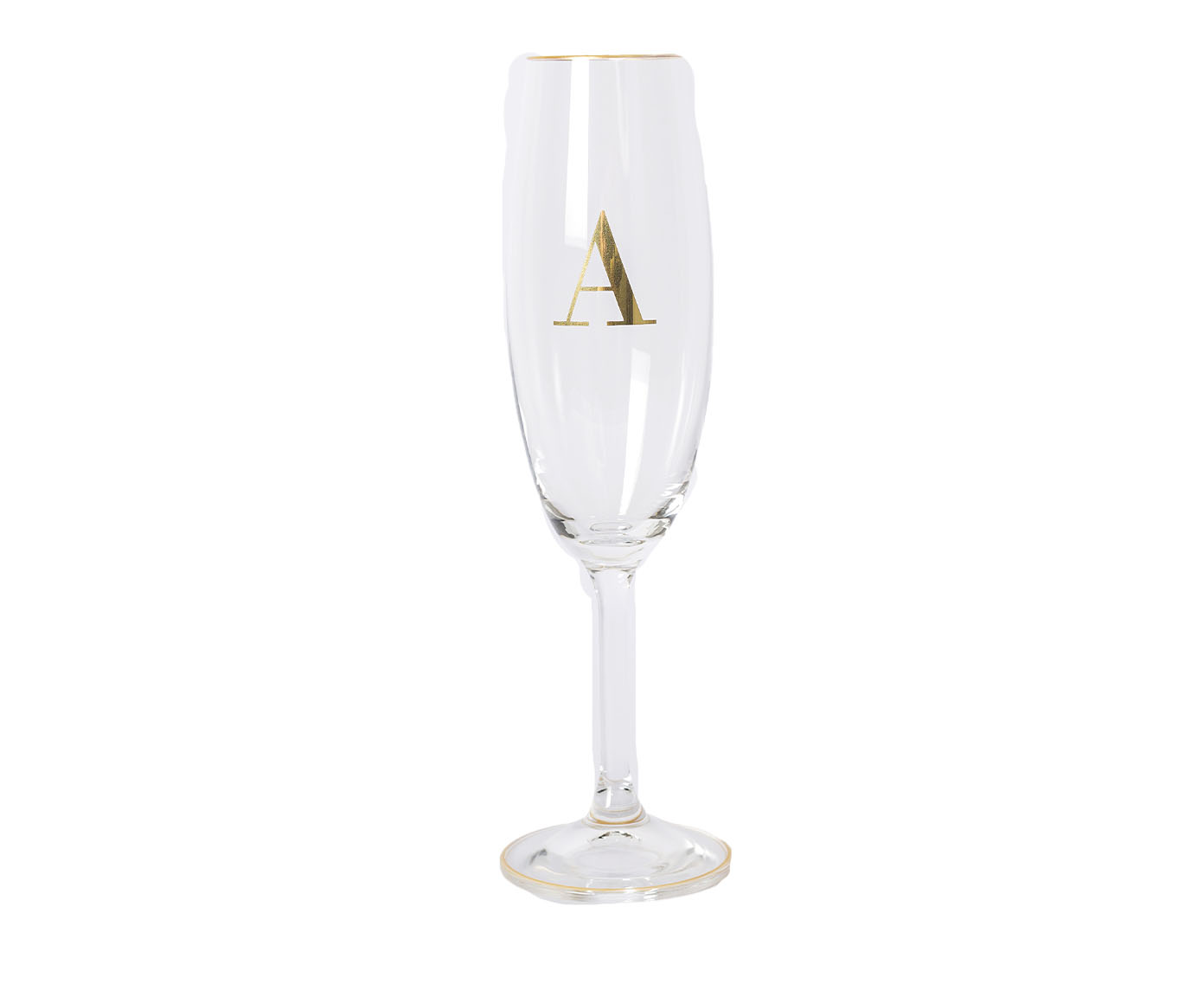 Ta&ccedil;a para Champagne em Cristal Inicial Gold A - image 0