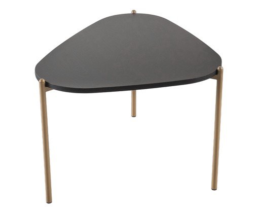 Mesa de Centro Org&acirc;nica Nero e Dourado image number 3
