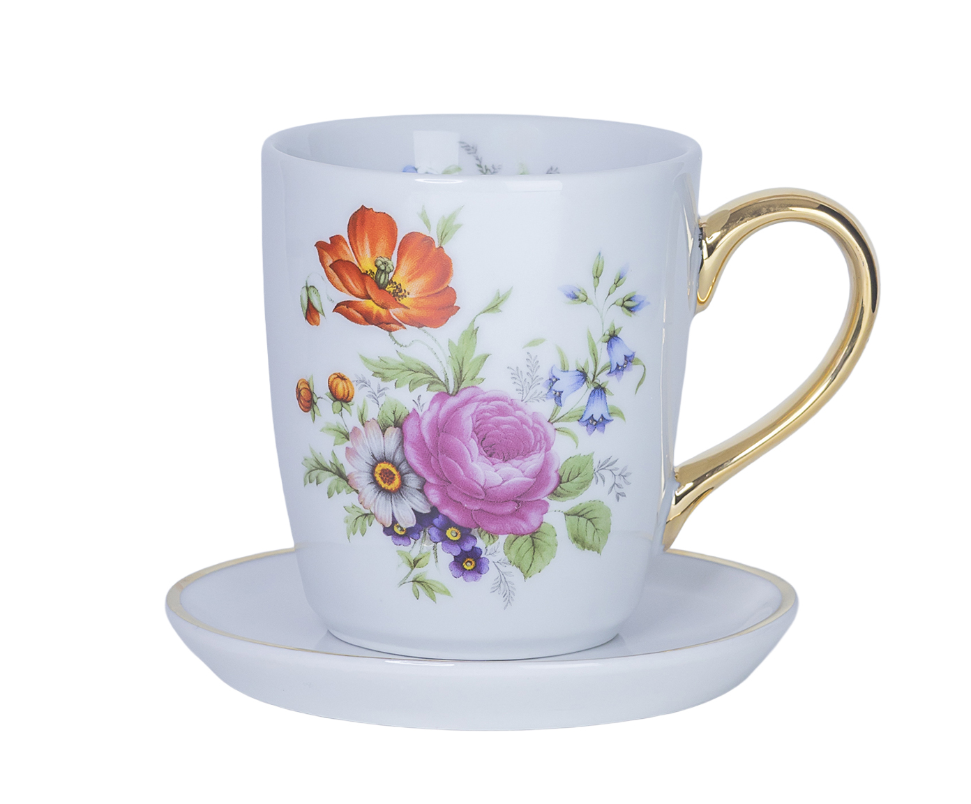 Caneca Jardim em Porcelana e Ouro - image 0