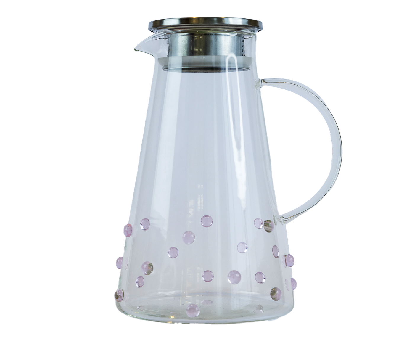 Jarra Boro Gemas com Tampa de Inox Rosa - image 0