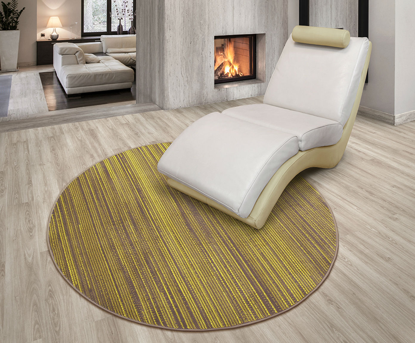 Tapete Debrum School Risca Amarelo - image 1
