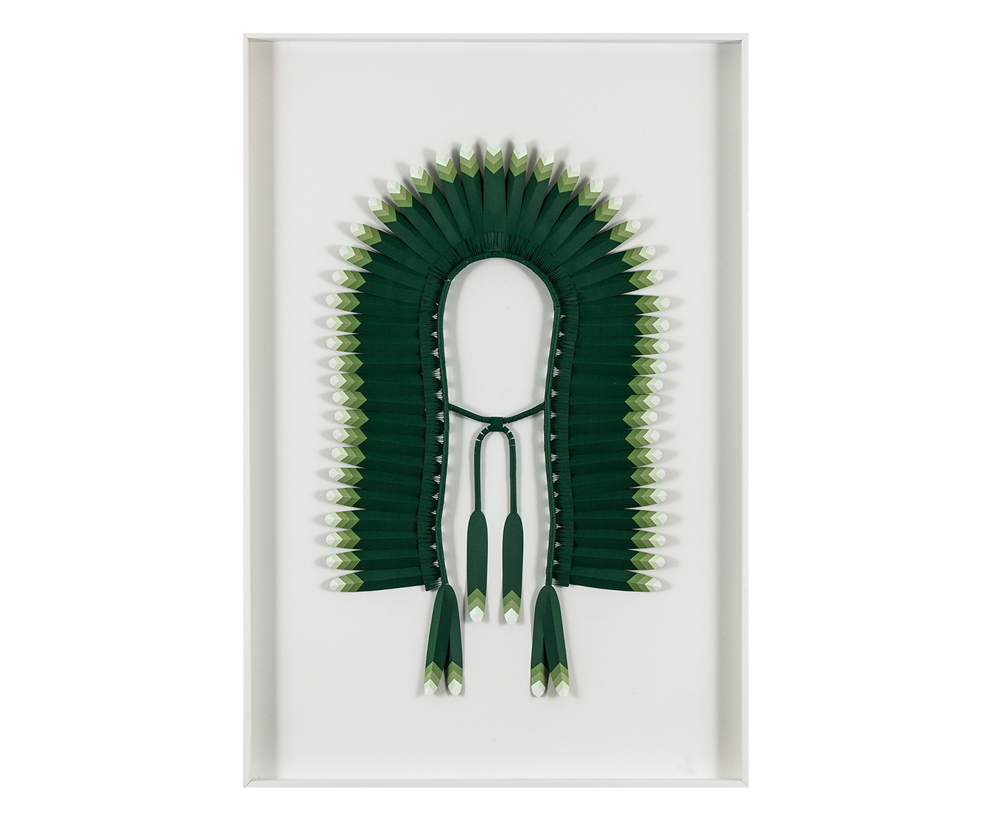 Quadro com Vidro Cocar Verde image number 0