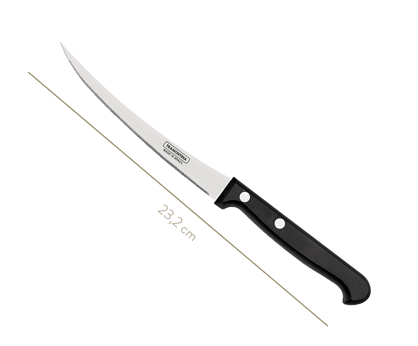 Faca para Tomate em Inox Thale 5" - Preta image number 2