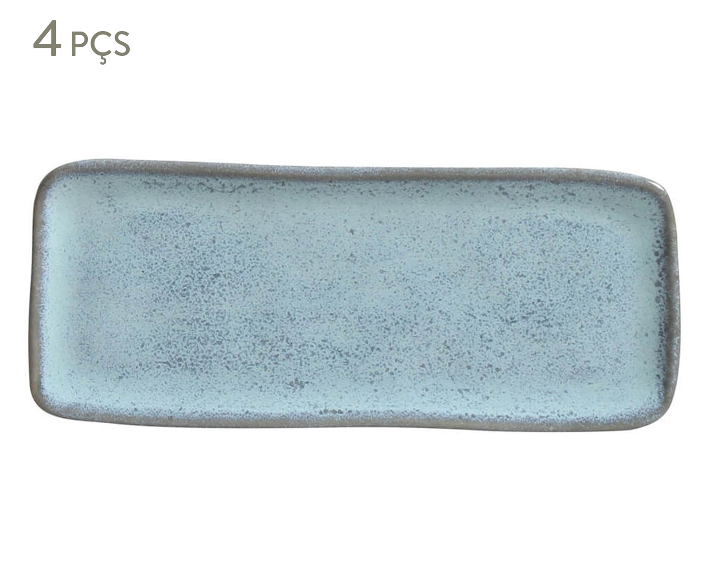 Jogo de Travessas Retangular Pequena Breeze Azul Claro image number 0
