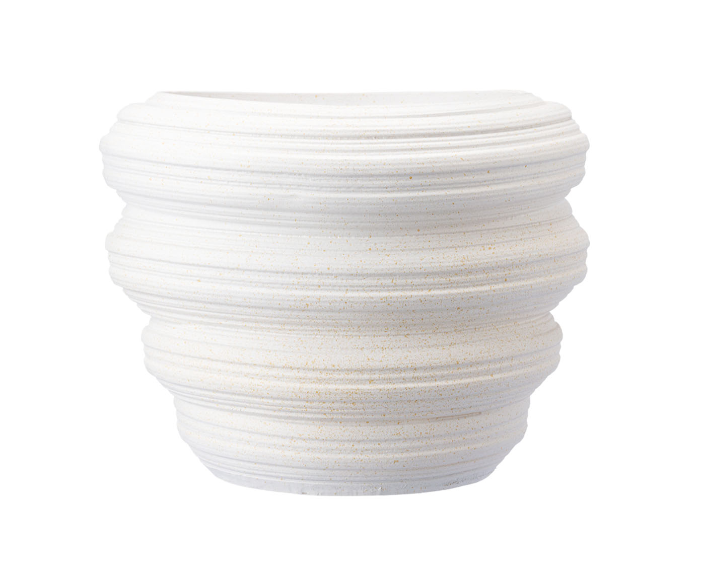 Vaso Cer&ecirc;mico Redemoinho Branco image number 1