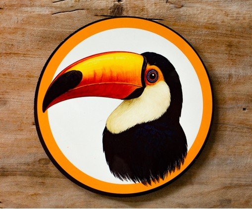 Azulejo Decorativo Redondo Tucano - image 1