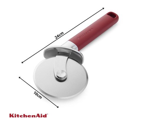 Cortador de Pizza Profissional em Inox Kitchenaid Vermelho image number 1