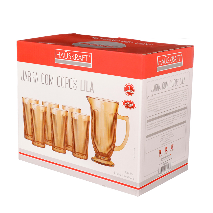 Jogo de Jarra com Copos Lila Ambar image number 3