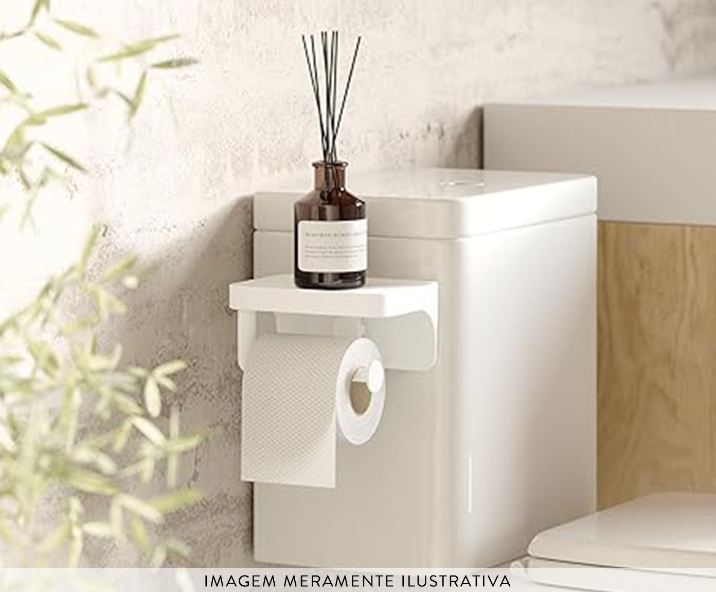 Flex Adhesive Tp Holder Shelf Branco image number 4