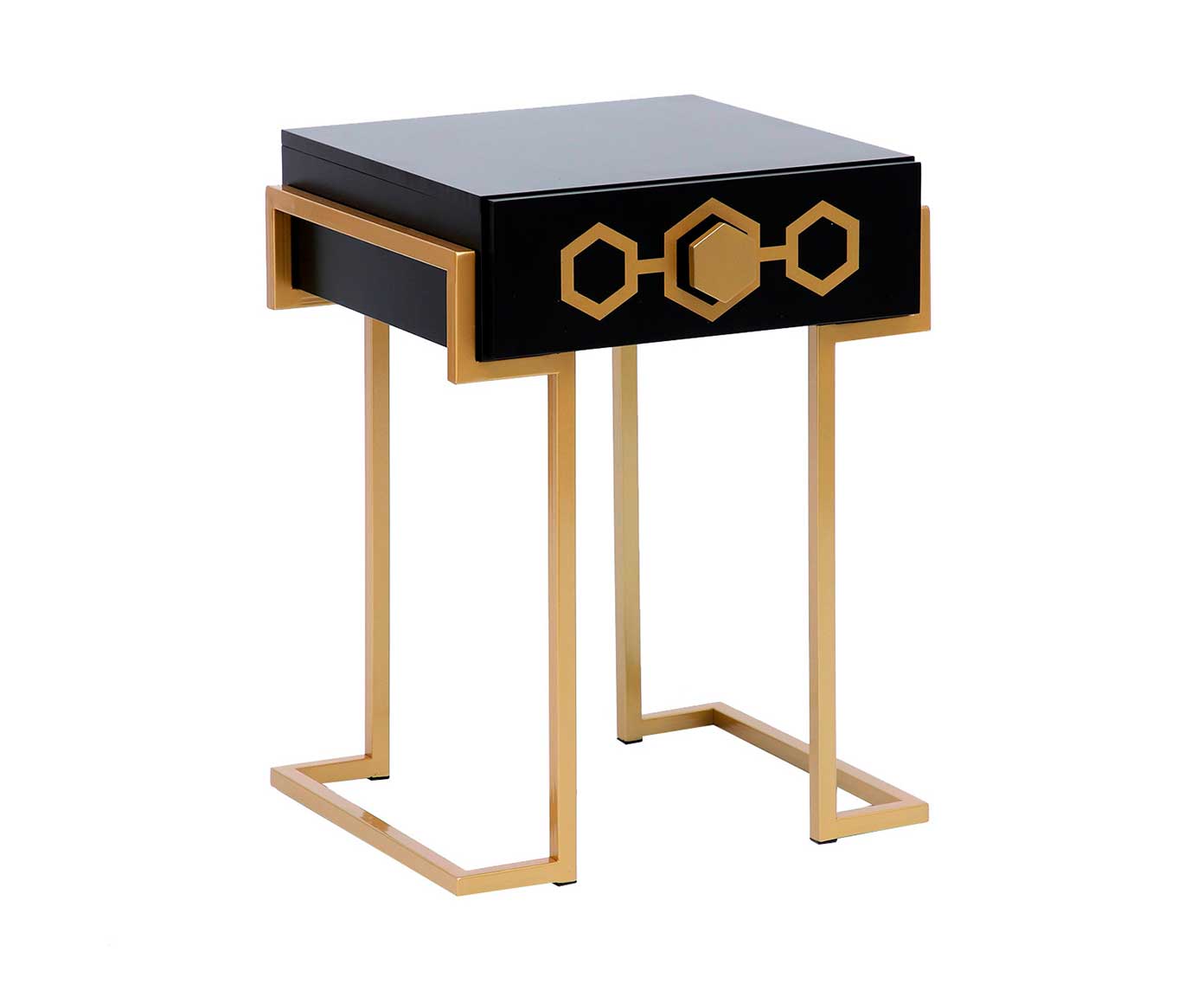 Mesa de Cabeceira Glam - Preto - image 0