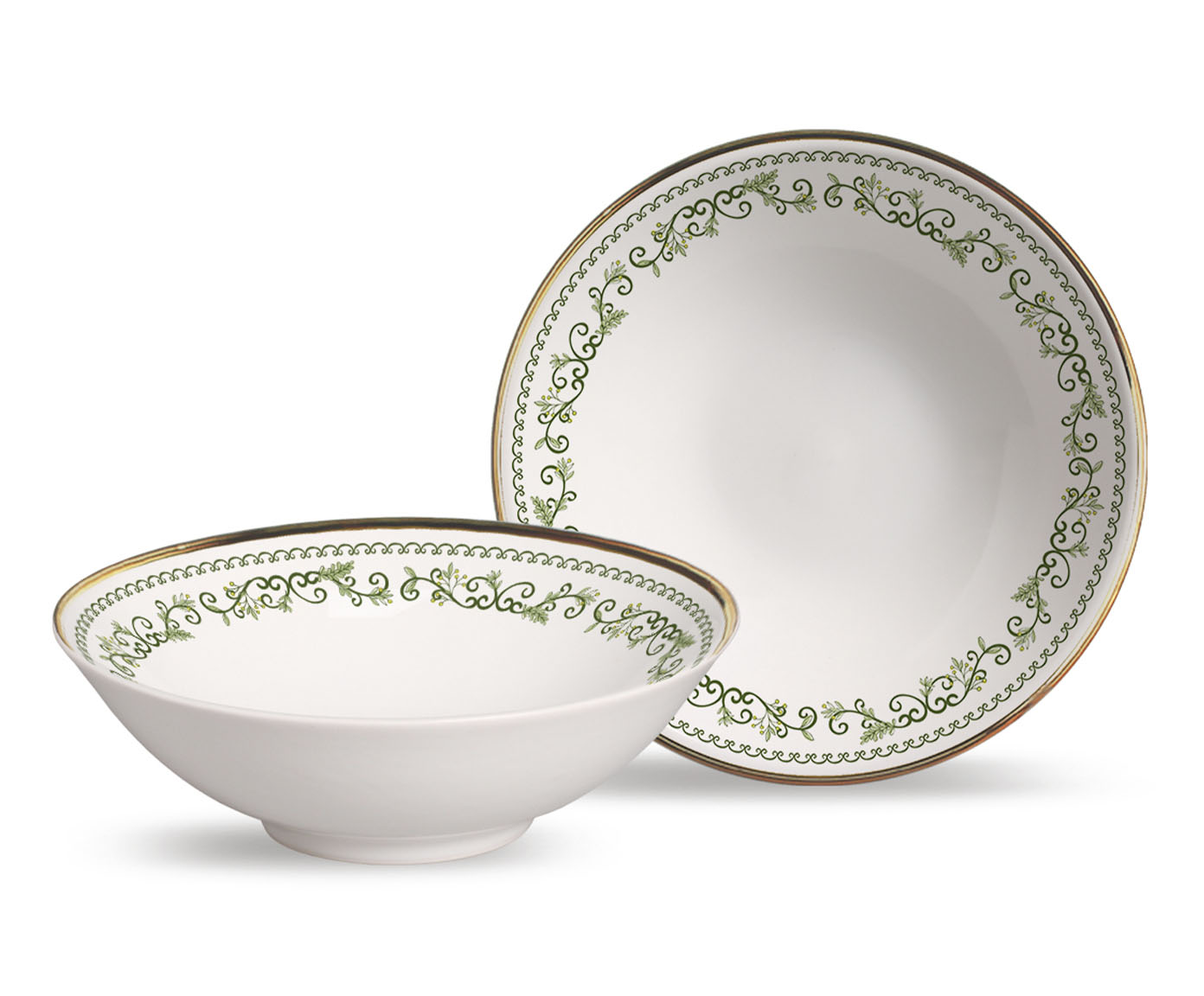 Jogo de Bowls Christmas com Filete Dourado - image 1
