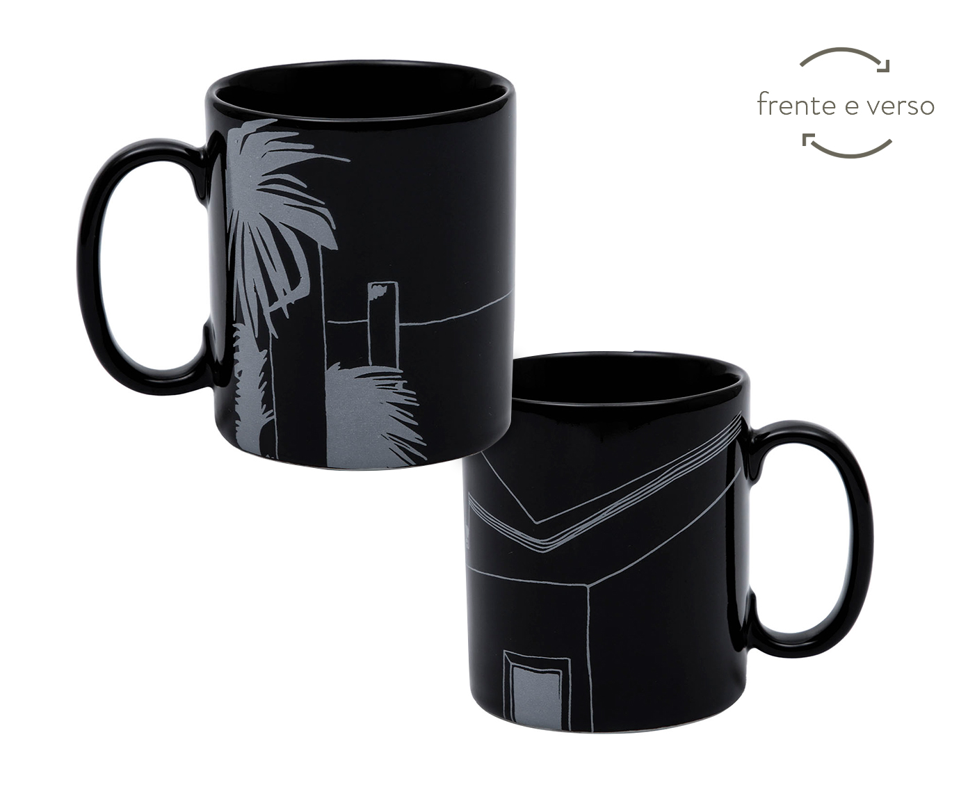 Caneca em Porcelana Modernismo Tropical image number 0