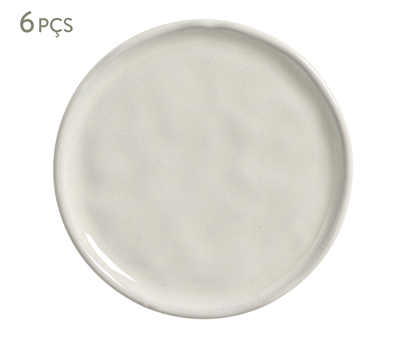Jogo de Pratos para P&atilde;o Bio Glam Branco image number 0