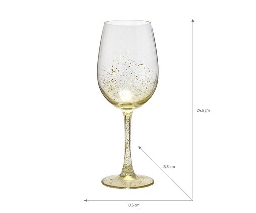 Ta&ccedil;a para Vinho Solen Dourado image number 1