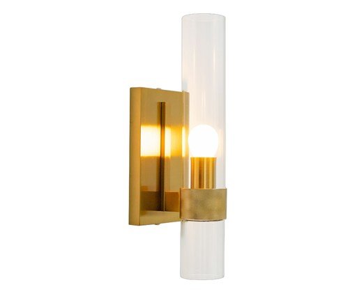 Arandela Streamline Dourado e Transparente - image 0