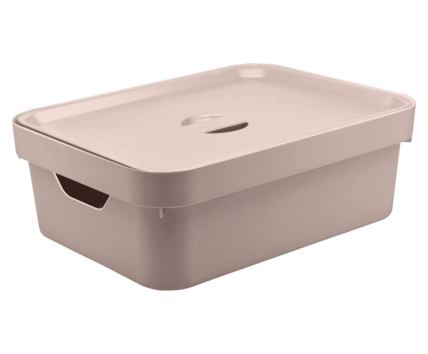 Caixa Organizadora Cube com Tampa Rosa - 36,5X13X27,5cm - image 0
