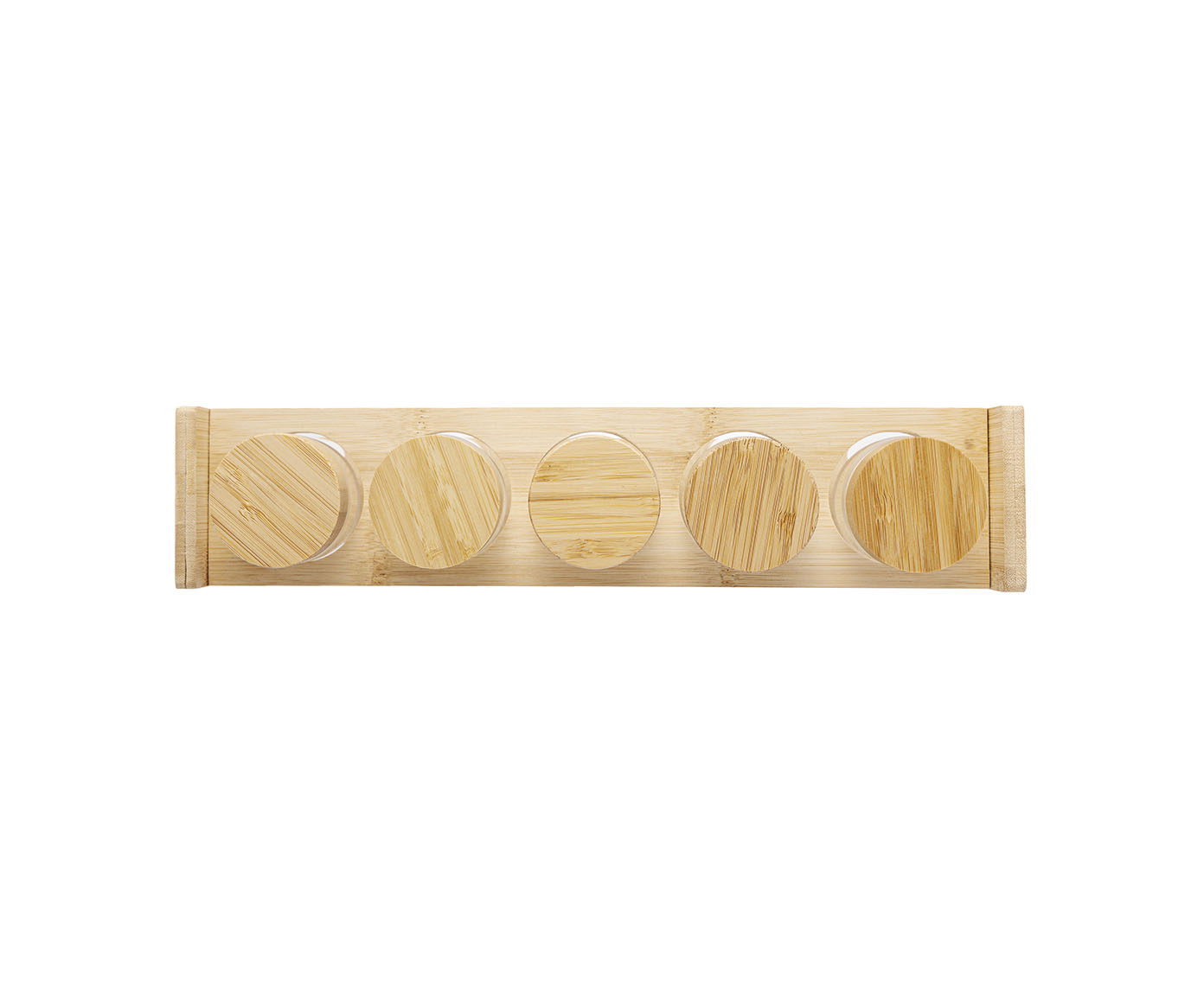 Jogo de Porta Temperos com Suporte de Bambu image number 3