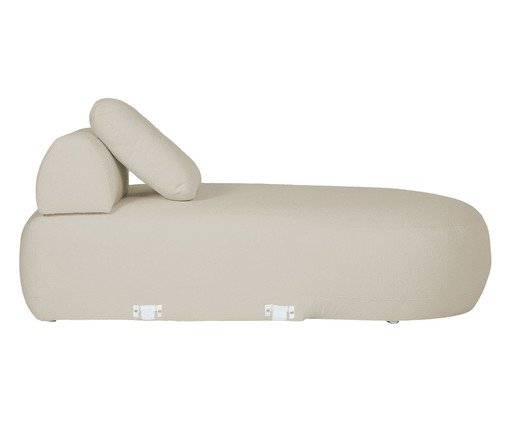 Sof&aacute; M&oacute;dulo Chaise Laguna by Elle - Boucl&ecirc; Bege image number 3