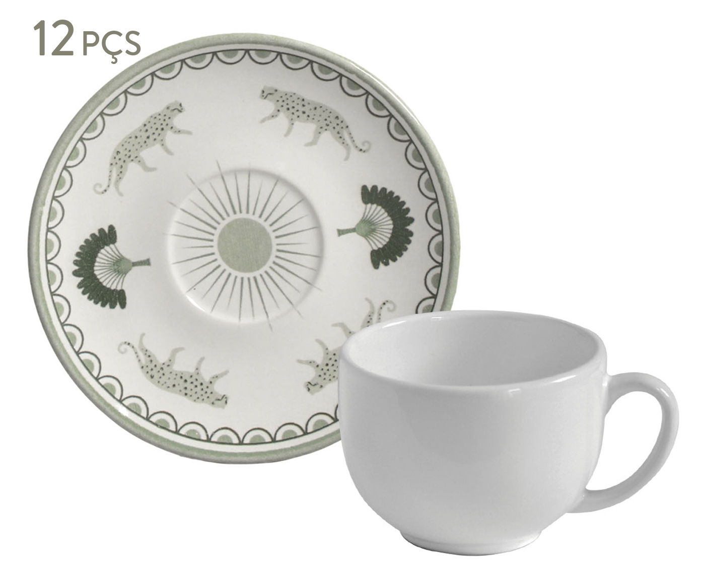 Jogo de X&iacute;caras para Ch&aacute; Coup Stoneware Ex&oacute;tica Floral image number 0