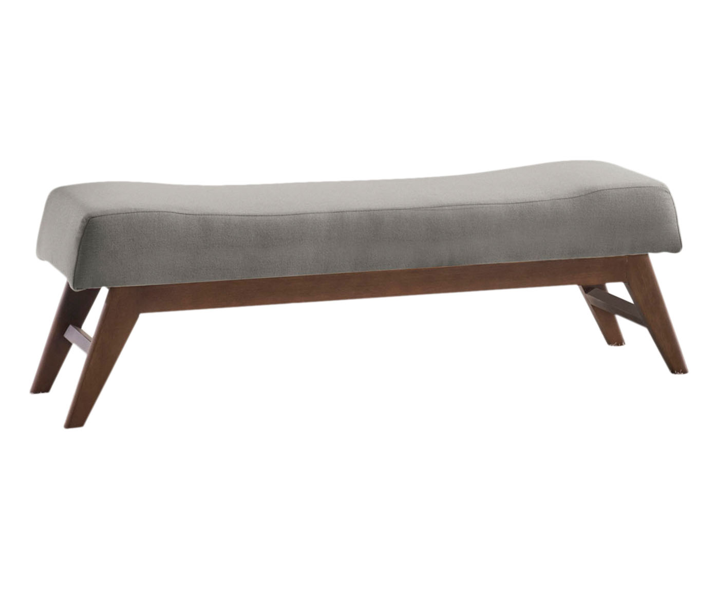 Recamier Cinza com Base Imbuia Horus - image 1