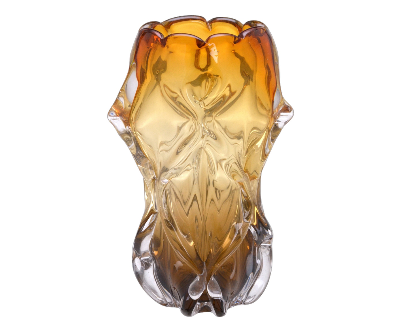 Vaso Decorativo Morven &Acirc;mbar e Marrom - image 0