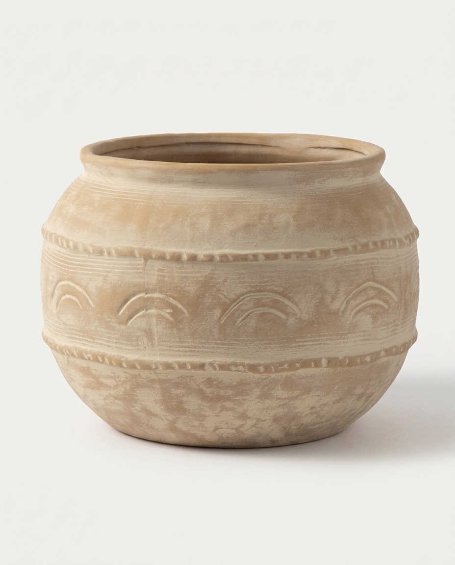 Vaso Decorativo Rustic Terracota M&eacute;dio - image 0