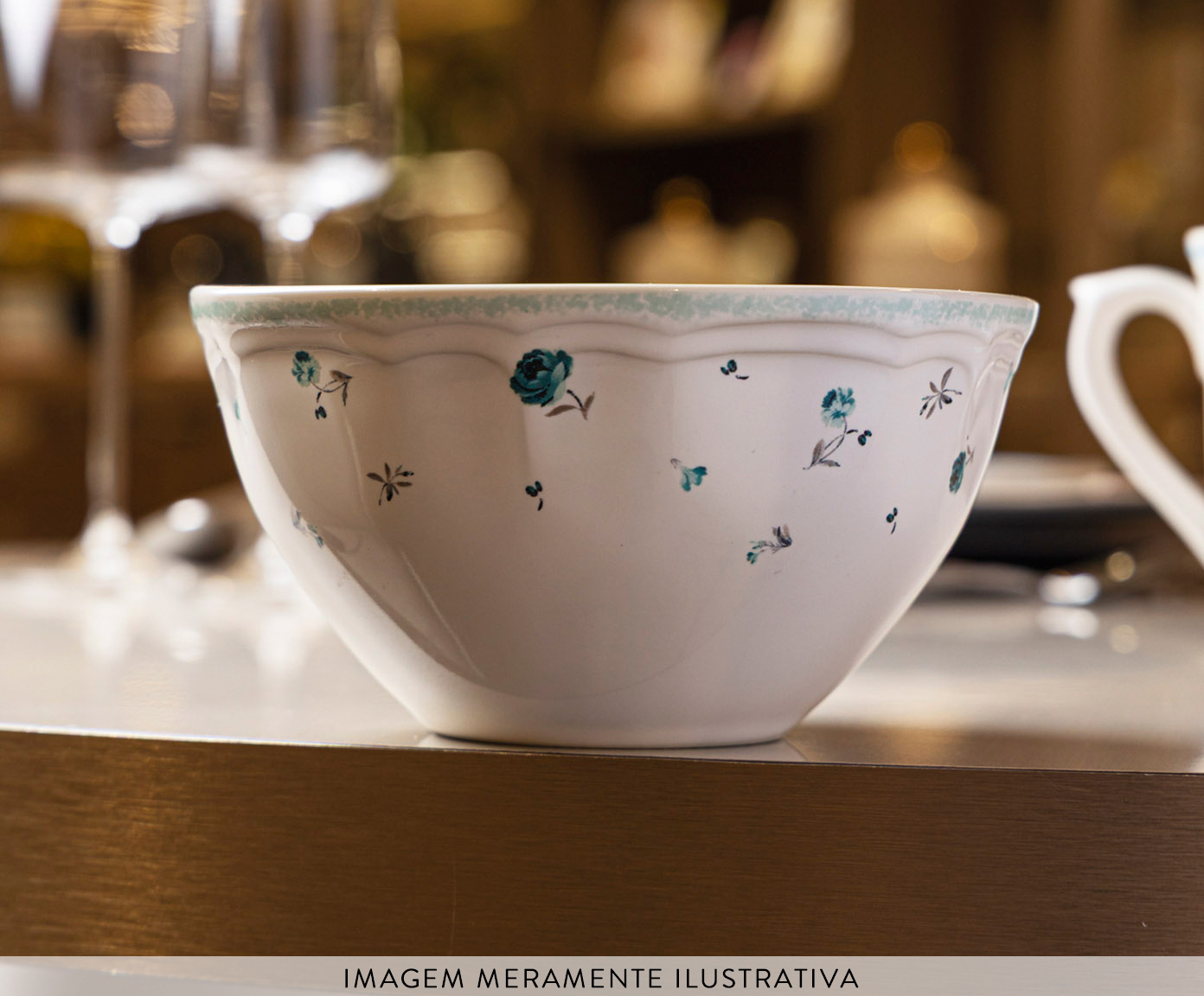 Bowl de Porcelana Florescer Azul image number 2