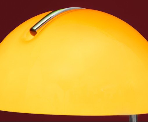 Abajur Carmine Laranja e Cromado image number 2